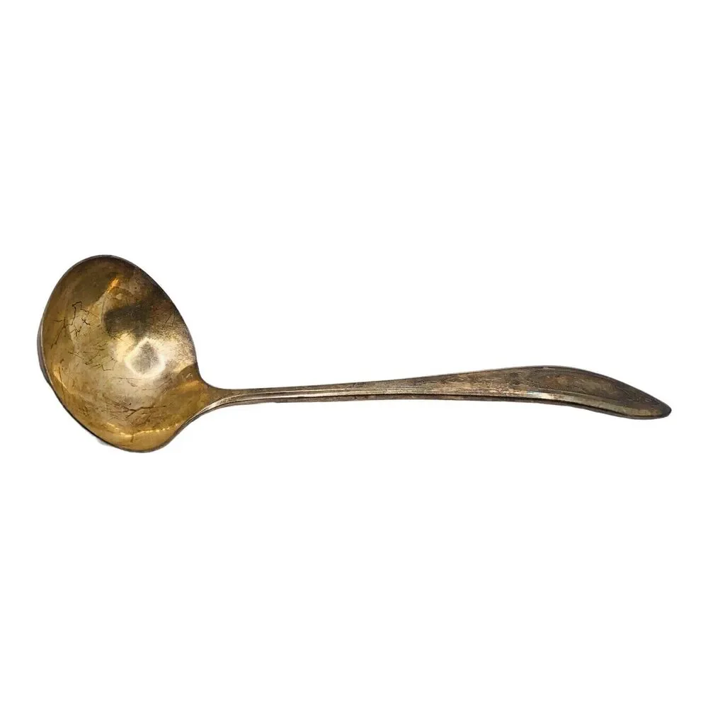 Antique WM. A. ROGERS AA HEAVY ONEIDA LTD Ladle Spoon Tableware Silver Plate